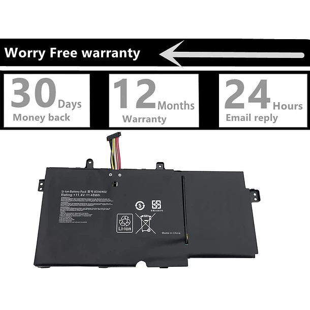 Batería de Repuesto B31N1402 para Asus Q551 Q551L Q551LN Q552UB N591LB N592UB Q551LN-BSI708 Q551LN-BBI706 Q552UB-BHI7T12 - ENHONGFENG 3