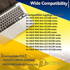 Batería de Repuesto C41N2010 para ASUS ROG Strix G17 G713QE G713IE G713IH G713QC G713QE G513QE - TAVZENL 6