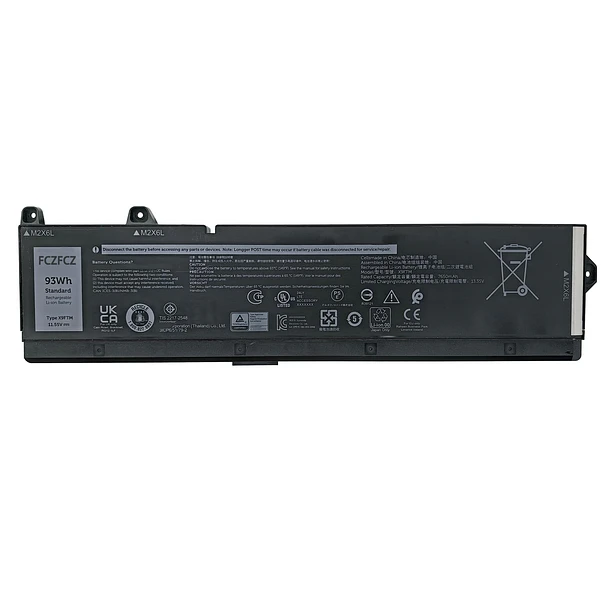 Batería de Repuesto X9FTM para Dell Precision 7680 7770 7780 Series 5JMD8 05JMD8 965V4 0965V4 - FCZFCZ 1