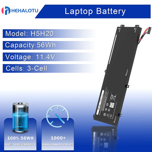 Batería de Repuesto A1322 para Dell XPS 15 9550 9560 9570 9590 Inspiron 7590 7591 3