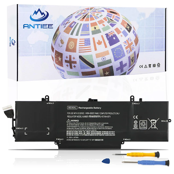 Batería de Repuesto BE06XL para HP Elitebook 1040 G4 Folio 14-Inch 1