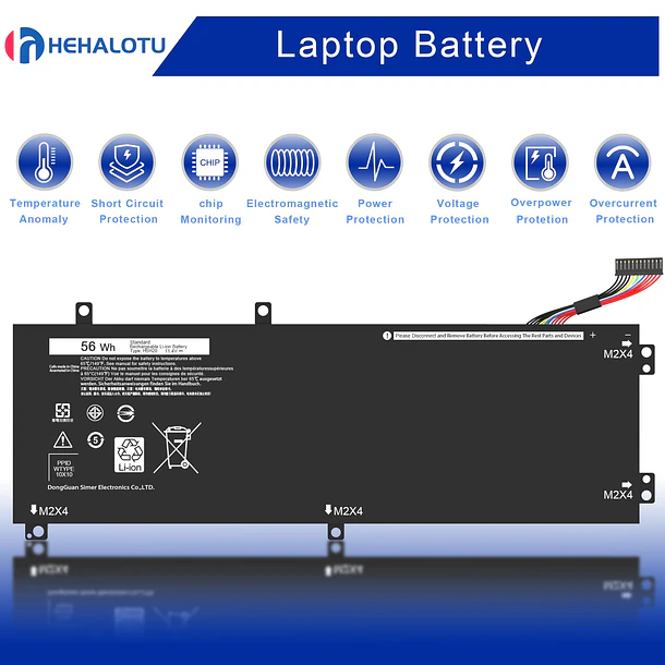 Batería de Repuesto A1322 para Dell XPS 15 9550 9560 9570 9590 Inspiron 7590 7591 5