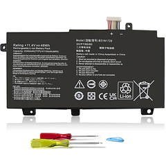 Batería de Repuesto XCMRD para Asus FX80 FX86 TUF FX504 FX504G FX504GD FX504GE FX504GM FX505 - TOPKAIYUEN