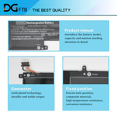 Batería de Repuesto EO04XL para HP EliteBook Folio G1 V1C37EA Series Notebook E004XL HSTNN-I73C HSTNN-IB7I - DGTEC