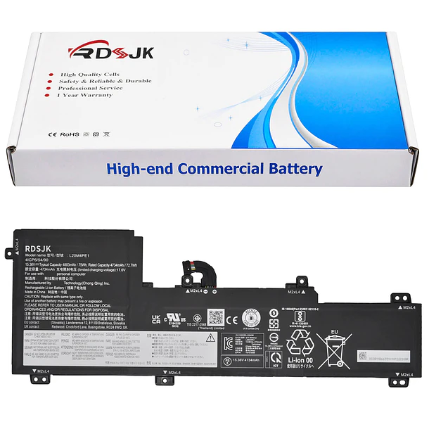 Batería de Repuesto RU03XL para Lenovo IdeaPad 5 Pro-16ACH6 Pro-16IHU6 IdeaPad Creator 5-16ACH6 Series SB11B66551 1