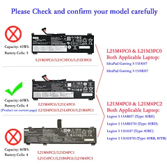 Batería de Repuesto L21M4PC0 para diversos equipos compatibles según modelo L21M4PC0 - EPYOBW