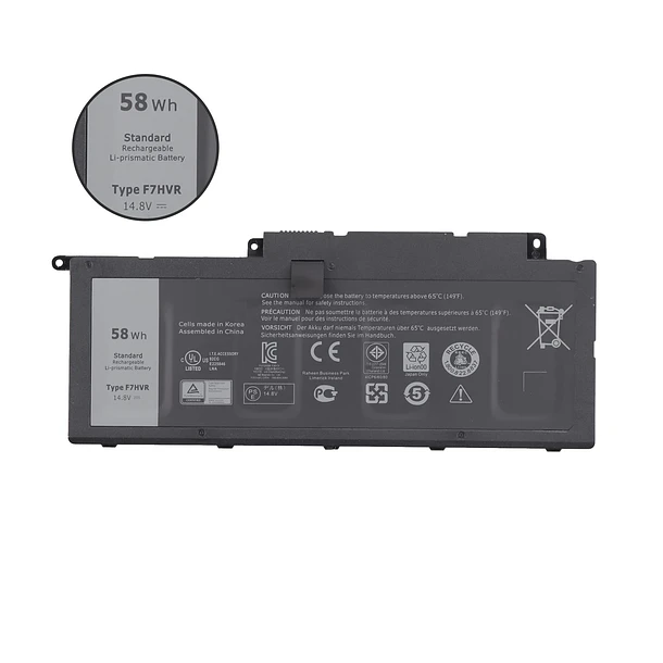 Batería de Repuesto F7HVR para Dell Inspiron 17 7737 7746 15 7537 5545 Series Ins15HD-2528 - 7XINbox 5