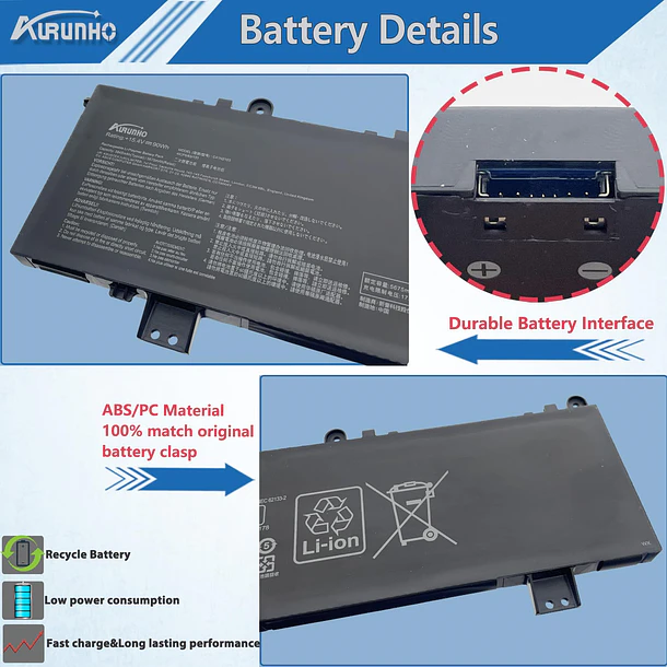 Batería de Repuesto JPFMR para Asus ROG Zephyrus Duo 16 GX650RX GX650PI GX650RW GX650RS GX650RM - AURUNHO 3