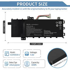 Batería de Repuesto LA04 para ASUS VivoBook 15 F512FA F512DA F512JA X512DA X512JA F512FB F512FJ