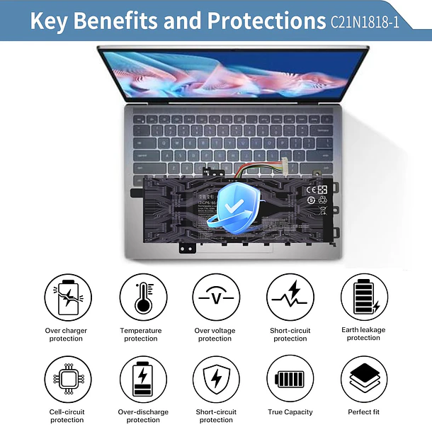 Batería de Repuesto LA04 para ASUS VivoBook 15 F512FA F512DA F512JA X512DA X512JA F512FB F512FJ 5