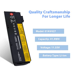 Batería de Repuesto SB10K97582 para Lenovo ThinkPad T480 T470 T570 T580 P51S P52S A485 A475