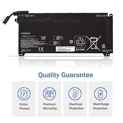 Batería de Repuesto PG06XL para HP OMEN 15T-DH000 15T-DH100 15-DH1025TX 15-DH1019NR HSTNN-DB9F L48497-005 L48431-2C1 11.55V - ETESBAY