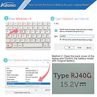 Batería de Repuesto RJ40G para Dell Latitude 14 5420 Latitude 15 5520 Precision 15 3560 - AURUNHO 4