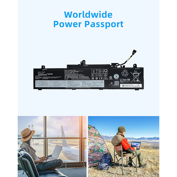 Batería de Repuesto GK5KY para Lenovo for ThinkPad E14 Gen 5 2023 for ThinkPad E14 6