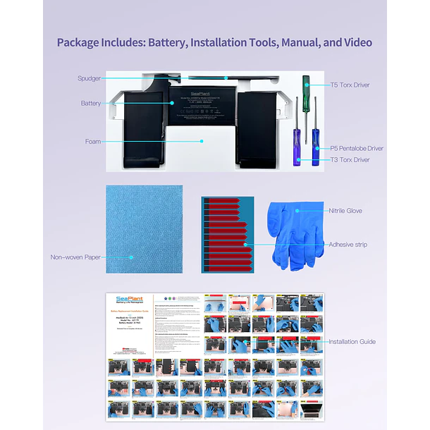 Batería de Repuesto A1965 para MacBook Air A2179, 13-Inch, 2020 - SeaPlant 3
