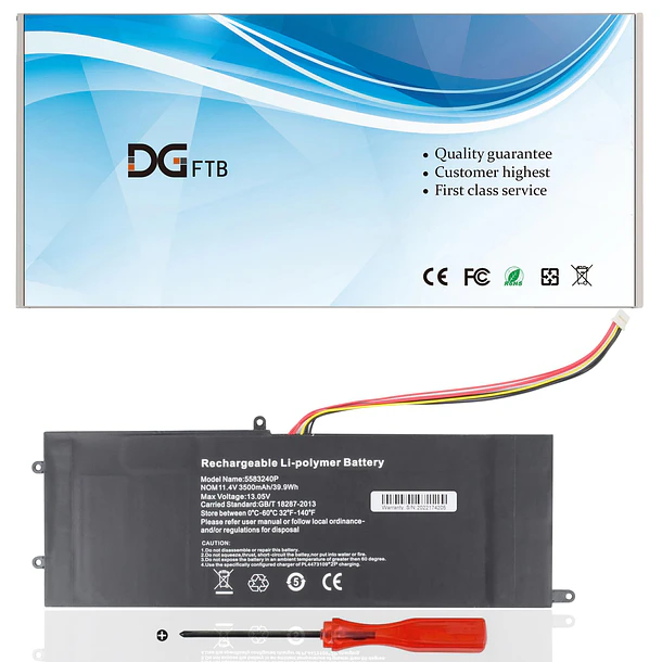 Batería de Repuesto VX04XL para Teclast Tbolt F15 Pro Series Uograde Cells (11.4V 53.58WH/4700mAh) - DGFTB 1