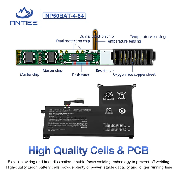 Batería de Repuesto NP50BAT-4-54 para CLEVO NP70 X17 AT22 GIGABYTE G5 GE KF G7 KE 4