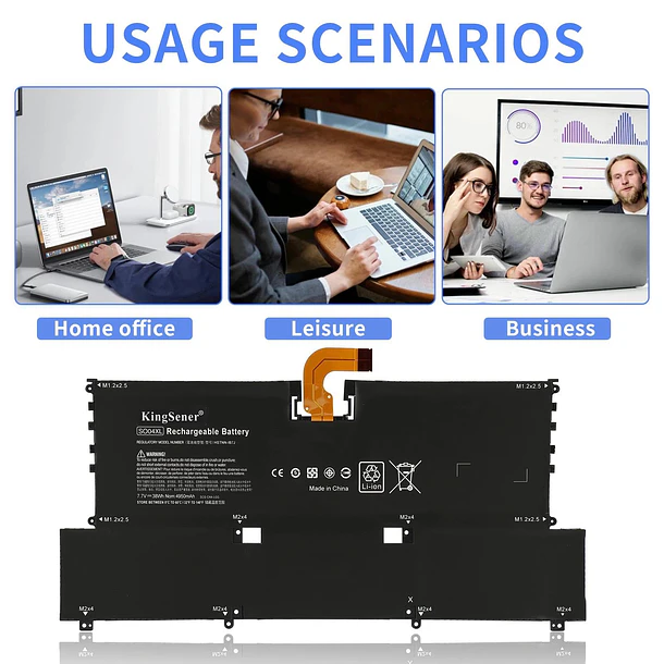 Batería de Repuesto SO04XL para Hp Spectre 13-V000 13-V100 13T-V000 13T-V100 13-V011DX 13-V111DX 13-V016TU 13-V015TU - KingSener 6