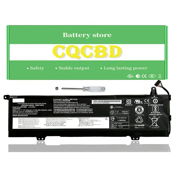 Batería de Repuesto L17L3PE0 para Yoga 730 15 730-15 730-15IKB 730-151KB 81CU 81JS 730-15IWL 730-151WL - CQCBD 1