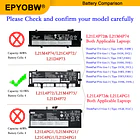 Batería de Repuesto L21L4P72 para diversos equipos compatibles según modelo L21L4P72 - EPYOBW 3