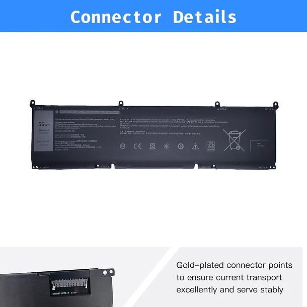 Batería de Repuesto 8FCTC para Dell XPS 15 9500 Precision 5550 Alienware M15 R3 R4 - NBULBL 3