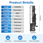 Batería de Repuesto L19M3PD5 para Lenovo ThinkPad E14 Gen 2 3 4 / E15 Gen - HXNYLS 3
