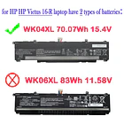 Batería de Repuesto WK04XL para diversos equipos compatibles según modelo WK04XL - EPYOBW 2