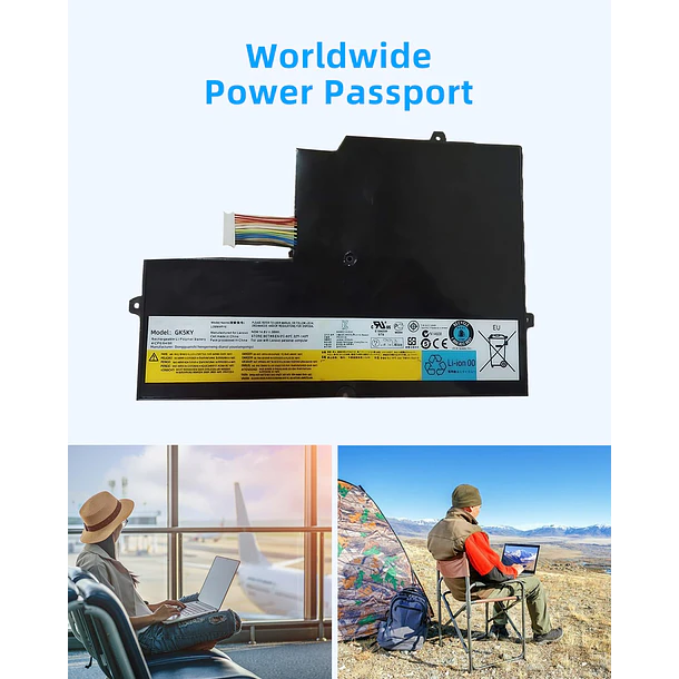 Batería de Repuesto GK5KY para Lenovo for IdeaPad U260 0876 0876-32U 0876-33U 0876-34U 0876-3AU 0876-3BU - Jbery 6