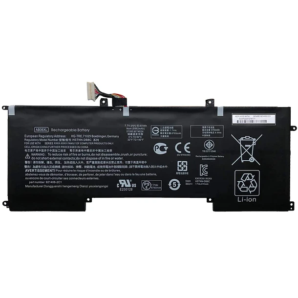 Batería de Repuesto AB06XL para HP Envy 13 2017 13-AD000 13-AD019TU 13-AD023TU 13-AD110TU 13-AD078TU Series 1
