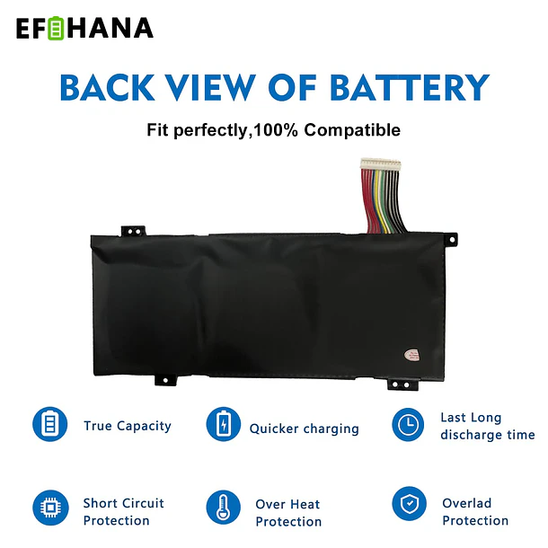 Batería de Repuesto para Getac Tongfang GK6Z5CN Schenker XMG Neo 15 XNE15M19 Maingear Vector - EFOHANA 6