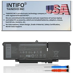 Batería de Repuesto 66DWX,WW8N8 para Dell Latitude 7340 7350 7440 7450 7640 7650 Series Notebook - INTIFO