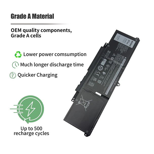 Batería de Repuesto 66DWX,WW8N8 para Dell Latitude 7340 7350 7440 7450 7640 7650 Series Notebook - INTIFO 4