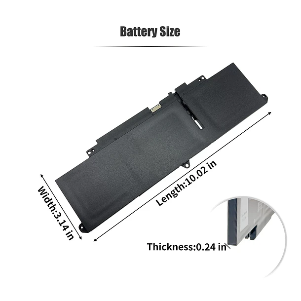 Batería de Repuesto 66DWX,WW8N8 para Dell Latitude 7340 7350 7440 7450 7640 7650 Series Notebook - INTIFO 6