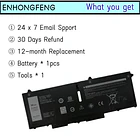 Batería de Repuesto FK0VR para Dell Latitude 5330 7330 7430 7530 Latitude 5330 2-in-1 7330 - ENHONGFENG 4