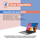 Batería de Repuesto FK0VR para Dell Latitude 5330 7330 7430 7530 Latitude 5330 2-in-1/7330 2-in-1/7430 - ASODI 5