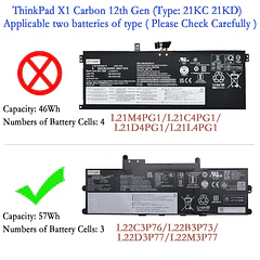 Batería de Repuesto L22D3P77 para diversos equipos compatibles según modelo L22D3P77 - EPYOBW