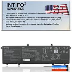 Batería de Repuesto C31N2201 para Asus Vivobook X1504VA X1504ZA F1504ZA F1605PA F1605ZA S1605PA S1605VA X1605VA - INTIFO