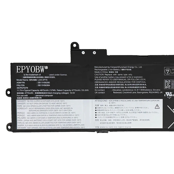 Batería de Repuesto L22D3P77 para diversos equipos compatibles según modelo L22D3P77 - EPYOBW 3