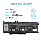 Batería de Repuesto GRT01 para Dell Latitude 5421 5431 5521 5531 Precision 3470 3561 3571 2