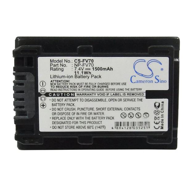 Batería de Repuesto SONY DCR-DVD308E DCR-DVD650E DCR-HC48E para Sony HDR-HC7, HDR-UX5, HDR-UX7, HDR-HC3, HDR-CX170 - VI VINTRONS 4