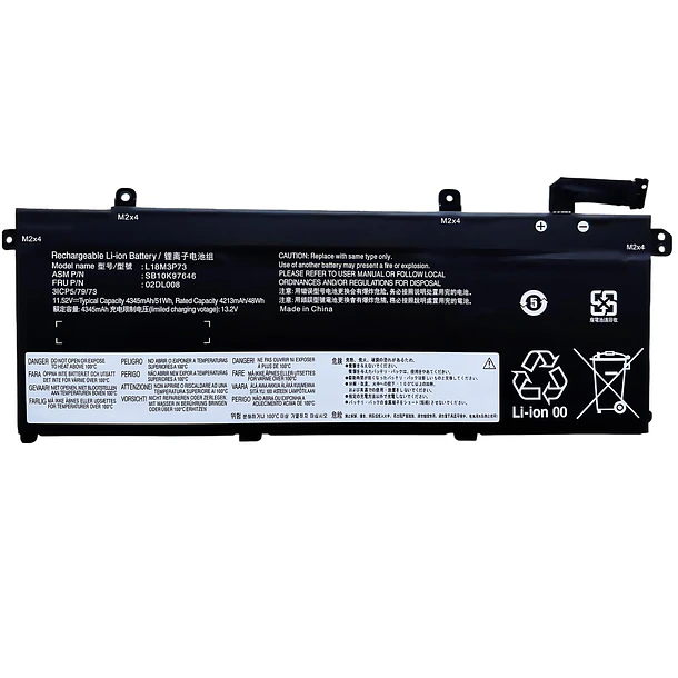Batería de Repuesto GK5KY para Lenovo for ThinkPad T490 T495 P43S P14s T14 Series L18L3P73 - Jbery 1