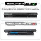 Batería de Repuesto M5Y1K para Dell Inspiron 14 15 17 5000 3000 Series 5559 5558 5