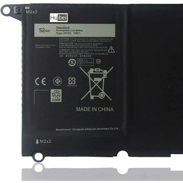 Batería de Repuesto JD25G para Dell XPS 13-9343 13-9350 P54G001 P54G002 Touchscreen InfinityEdge Ultrabook XPS - Hubei 2