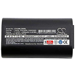 Batería de Repuesto CS-DML260SL-2 para 3M PL200 DYMO 260P 280 LabelManager 260 260P 280 LabelManager - XSPLENDOR XPS