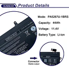 Batería de Repuesto PA5267U-1BRS para Toshiba Portege X20W X20W-D X20W-D-10R X20W-E X20W-D-11T Series Notebook 11.4V - SUNNEAR 3