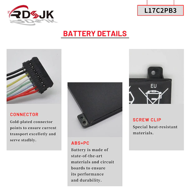 Batería de Repuesto L17C2PB3 para Lenovo V130-15IGM V130-15IKB V330-15IKB V330-15ISK V530-14IKB V530-15IKB Series L17C2PB4 L17L2PB4 5