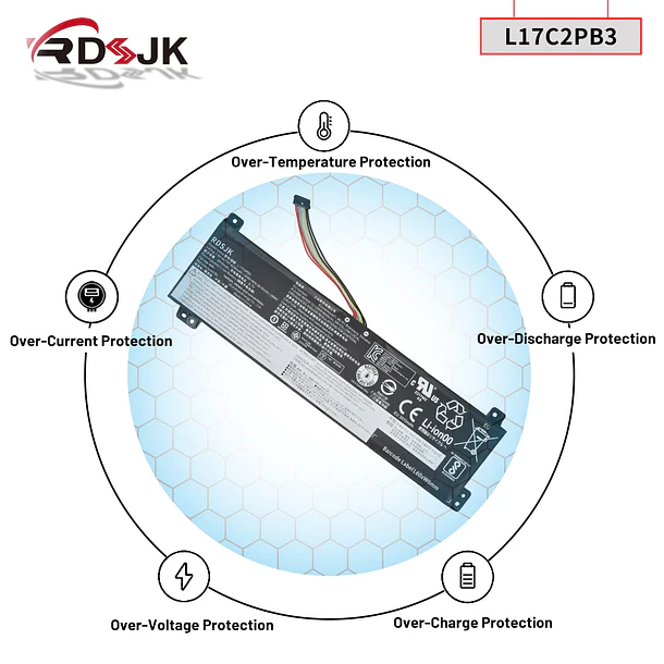 Batería de Repuesto L17C2PB3 para Lenovo V130-15IGM V130-15IKB V330-15IKB V330-15ISK V530-14IKB V530-15IKB Series L17C2PB4 L17L2PB4 6
