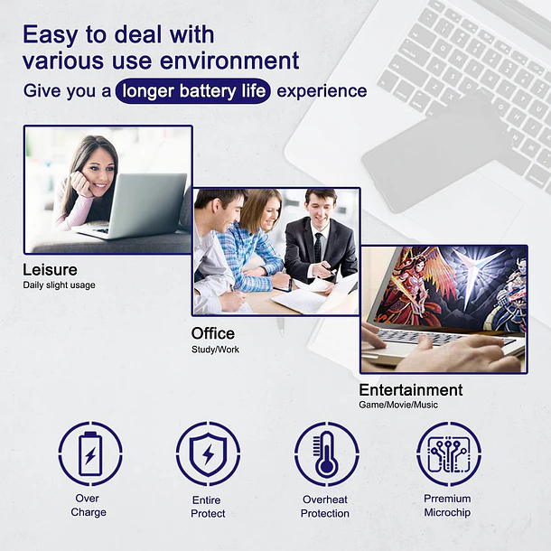 Batería de Repuesto PA5267U-1BRS para Toshiba Portege X20W X20W-D X20W-D-10R X20W-E X20W-D-11T Series Notebook 11.4V - SUNNEAR 6