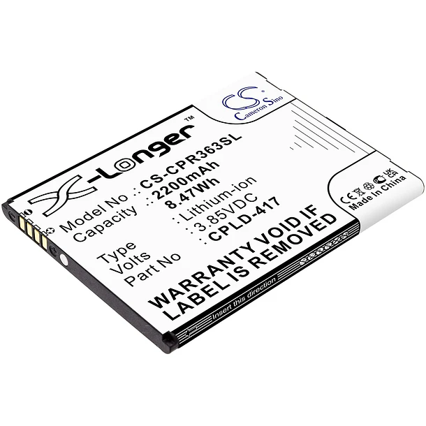 Batería de Repuesto CS-CPR363SL para Defiant BTR3635A (2200mAh/3.85V), CPLD-417 Battery - Ejjinenbby 1