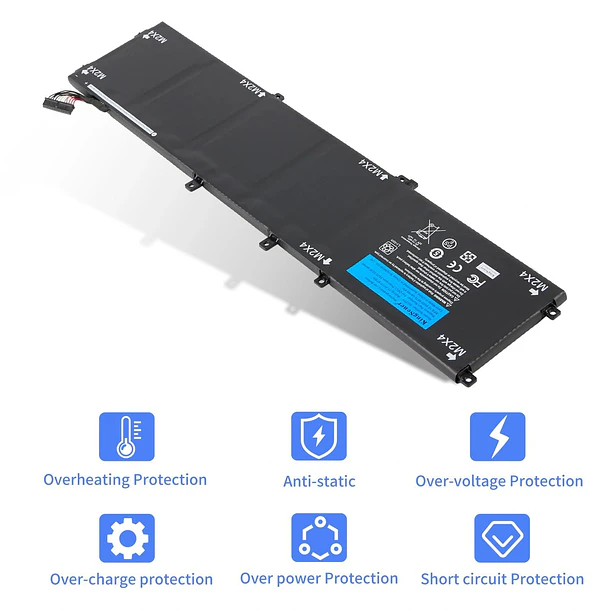 Batería de Repuesto 6GTPY para Dell XPS 15 9550 9560 9570 7590 Inspiron 15 7500 - KingSener 3